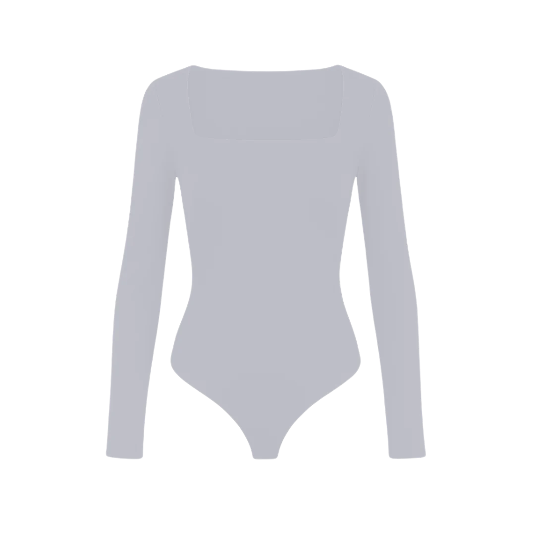 Body decote quadrado e manga longa | BodyVie - Cloe