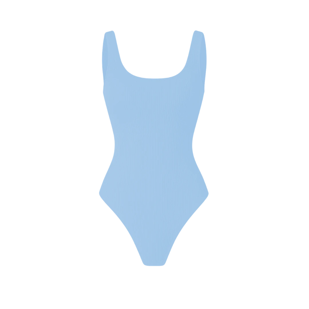 Body canelado com decote quadrado | BodyVie - Ophelia