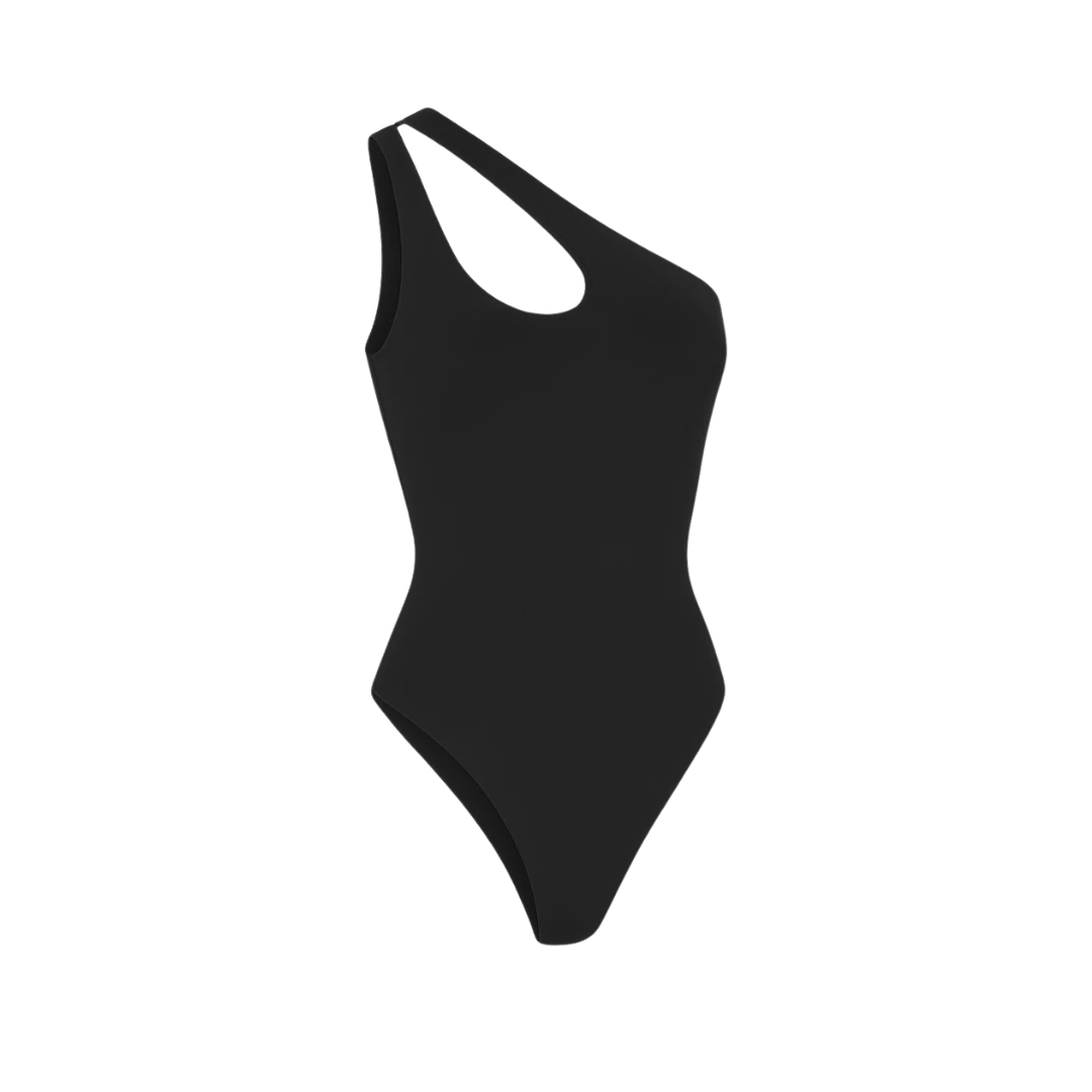 Body decotado de um ombro só | BodyVie - Celeste