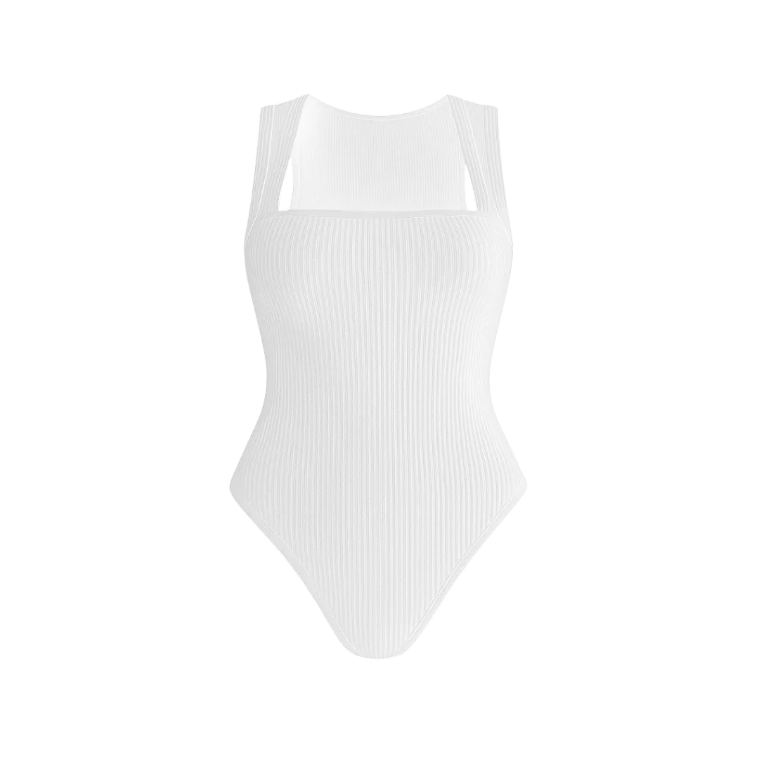 Body canelado com alça trapézio | BodyVie - Sofie